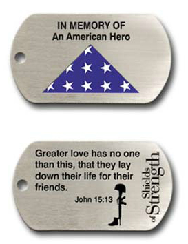 Dog Tag Folded Flag